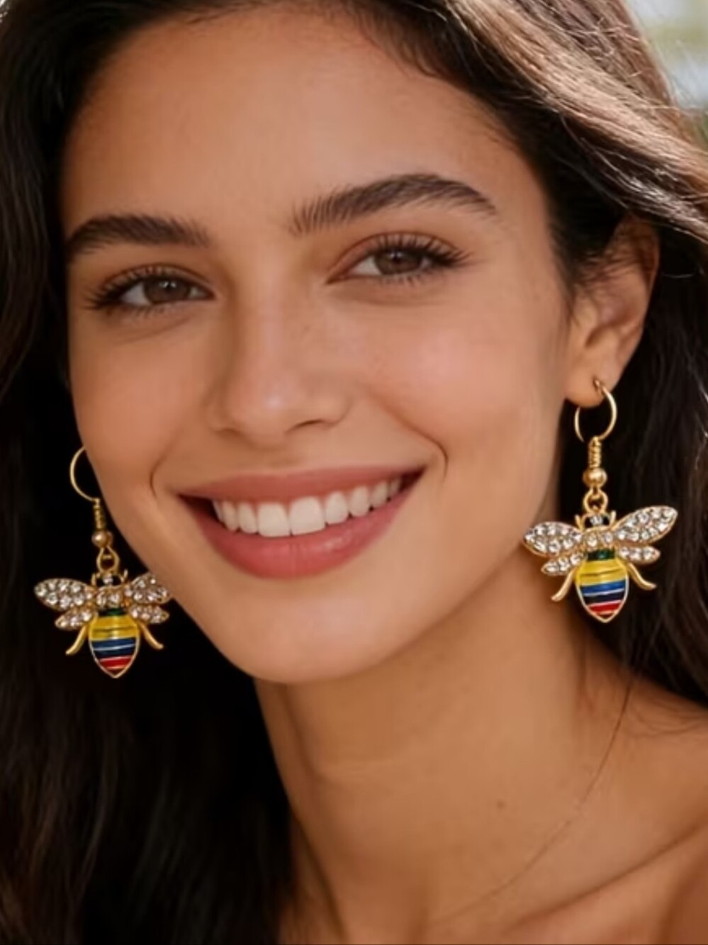 Colorful Bee Earrings